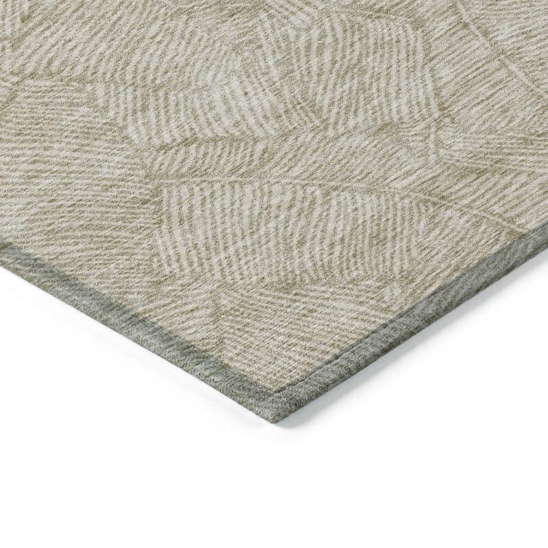 HomeRoots Floral Transitional Rectangle Outdoor Rug