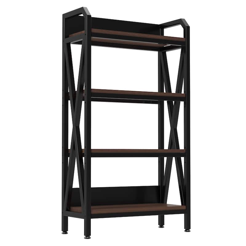 Anmytek 56.30'' Bakers Rack 4 Tier Industrial Farmhouse Shelf Heavy Duty Kitchen Garage Storage 240 LB Capacity