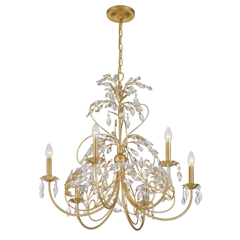 Crystorama Lighting Group SDE-4926 Sadie 6 Light 29" Wide Crystal