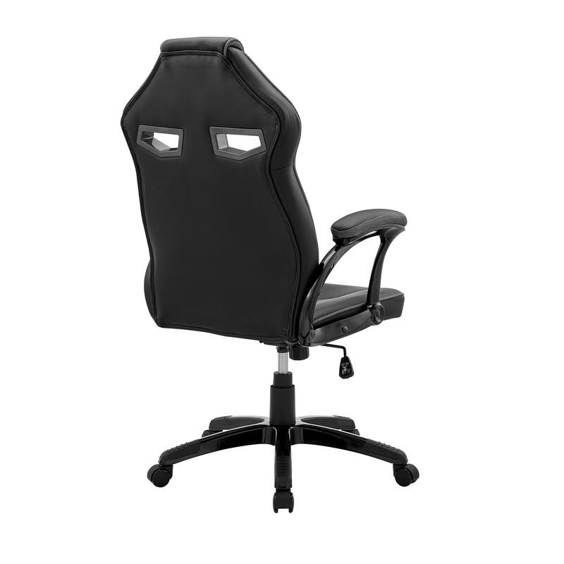 Aspect Adjustable Gaming Chair in Faux Leather with Mesh and Lumbar Support Pillow