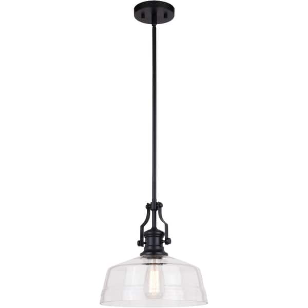 slide 2 of 11, Vaxcel Lighting P0380 Beloit 12" Wide Pendant Matte Black