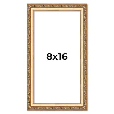8x16 Frame Red Solid Wood Picture Frame Width 1.75 Inches | Interior Frame Depth 1 13/16 Inches