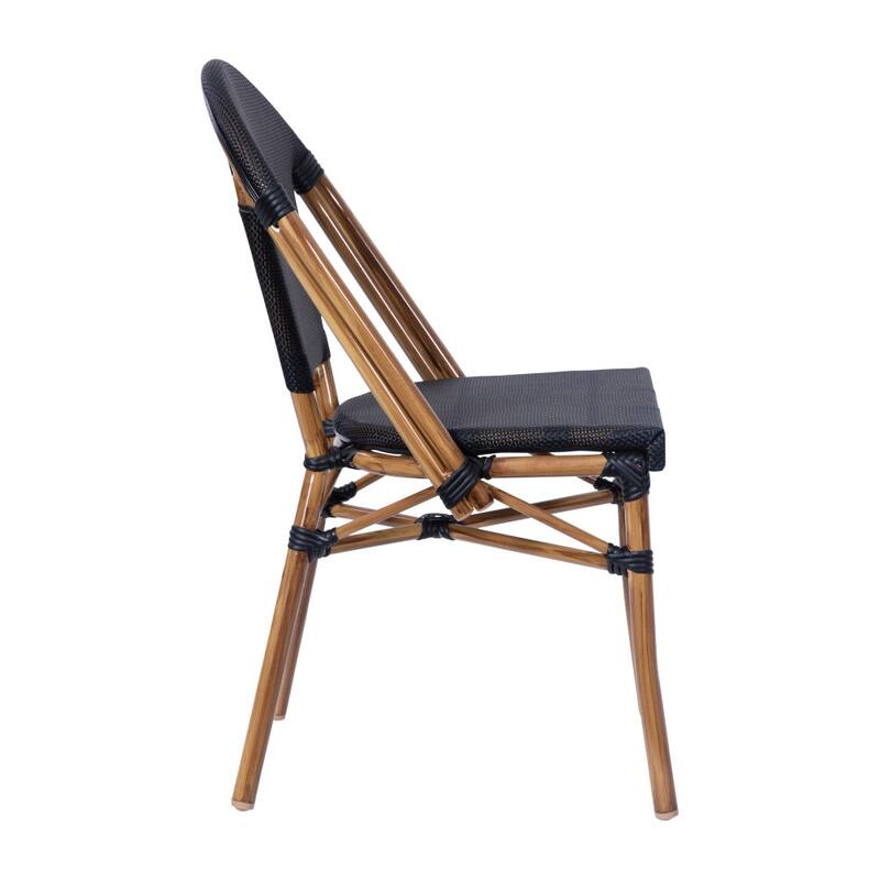 Stacking Bistro Chair with Metal Frame