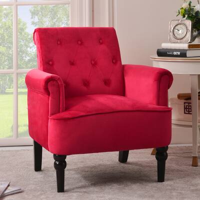 Elegant Button Tufted Club Chair Accent Armchairs