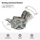 preview thumbnail 7 of 52, Roderich Farmhouse Floral Print Swivel Rocker Recliner with Rolled Arms by HULALA HOME