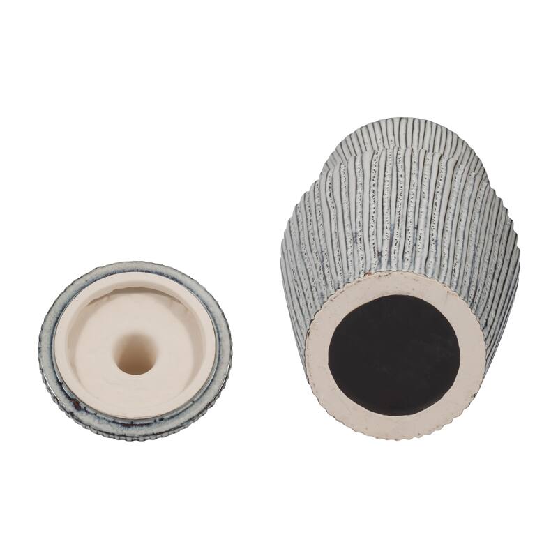 Sagebrook Home's Stoneware Vase Lidded Jar