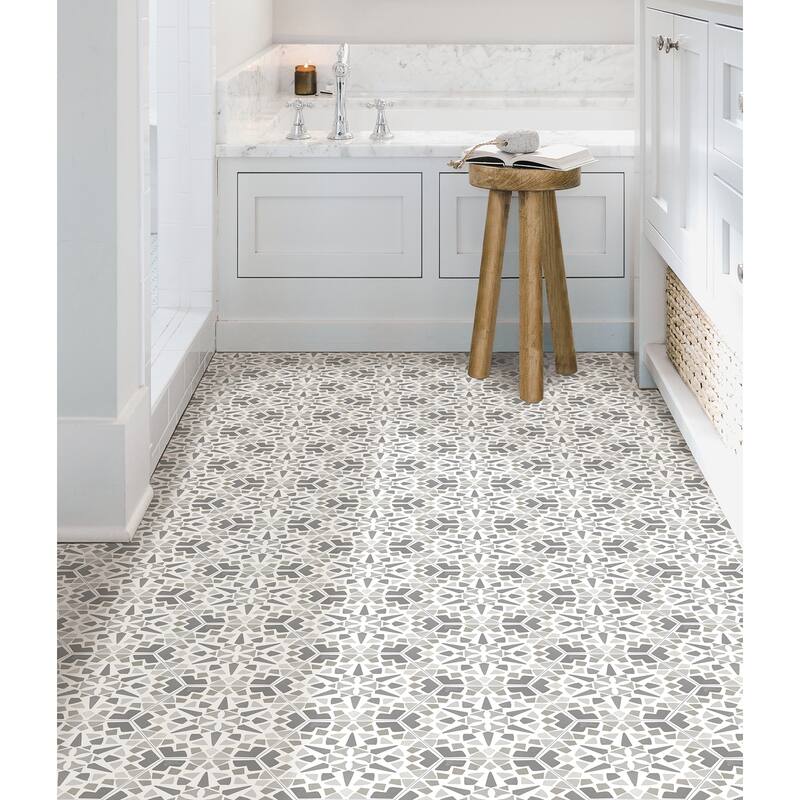 FloorPops Ribera Peel & Stick Hexagon Floor Tiles