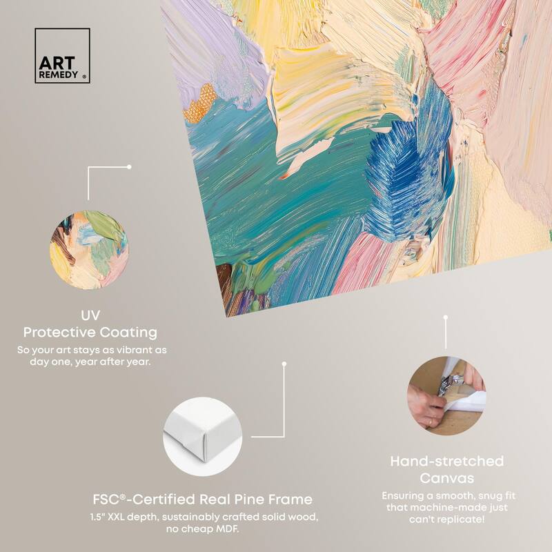 Chromatic Surge I Canvas by Art Remedy, Gallery Wrapped