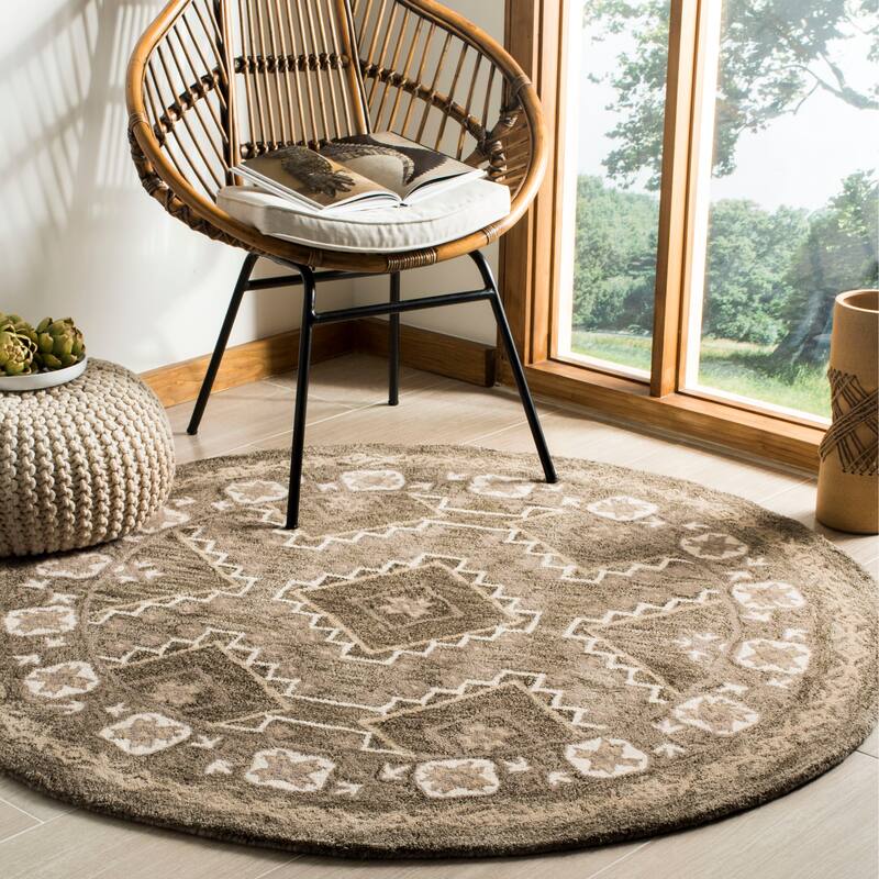 SAFAVIEH Handmade Bella Forough Modern Floral Wool Rug
