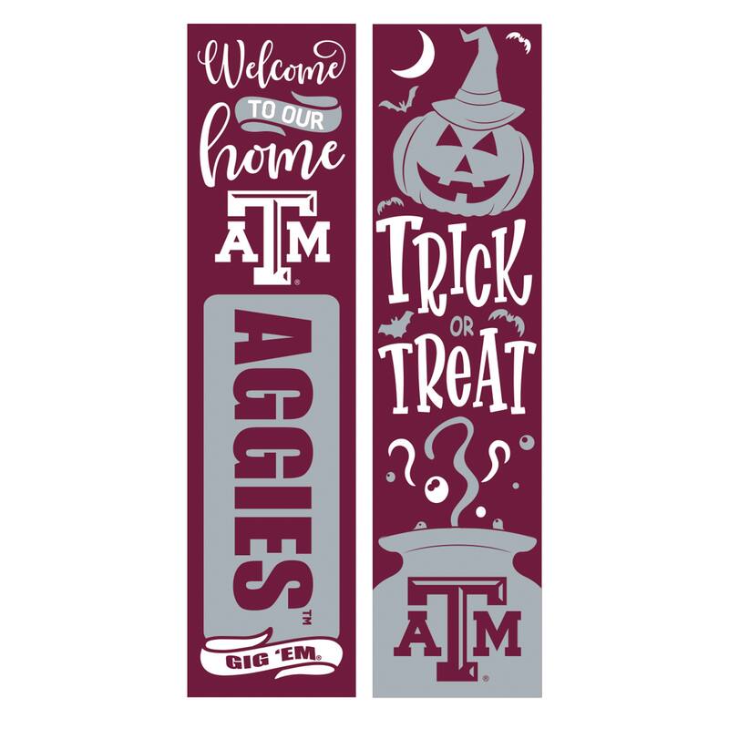 47" Double Sided Seasonal Porch Leaner, Texas A&M - 47" x 11.25"