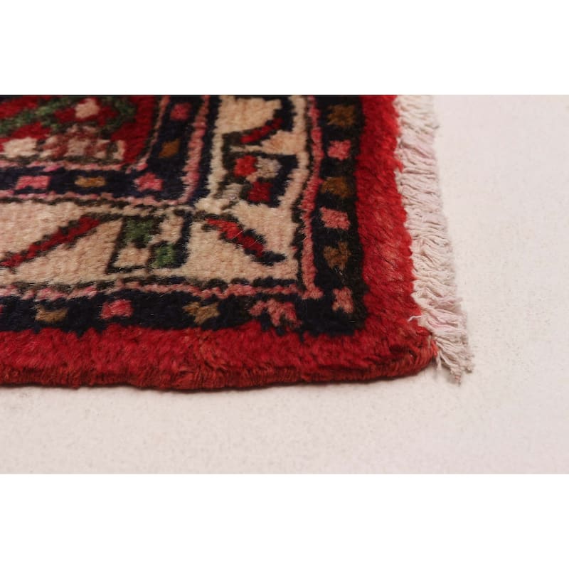 ECARPETGALLERY Hand-knotted Andelz Red Wool Rug - 2'4 x 9'6