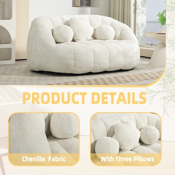 Bean Bag Lazy Sofa Durable Comfort Lounger High Back Chair Couch