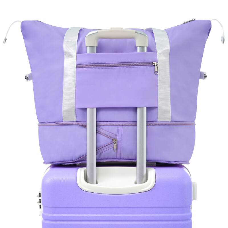 Vintage 28" ABS Hardshell Luggage w/Double Spinner Wheels & TSA Lock