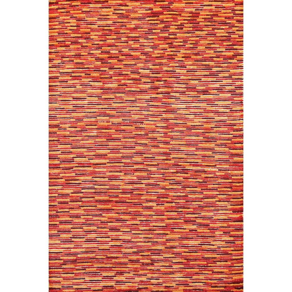 Modern Moroccan Oriental Wool Area Rug Handmade Bedroom Carpet - 5'5" x 7'7"