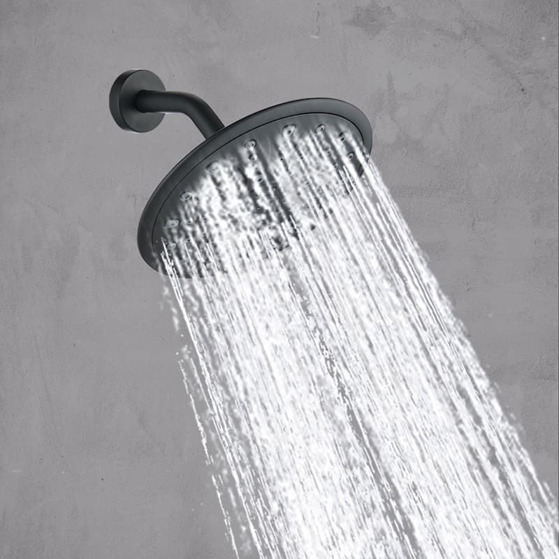 Proox 9 inch Wall Mounted Rainfall Shower Trim Kit w/ Bath Tub Sprout Balance Valve Included