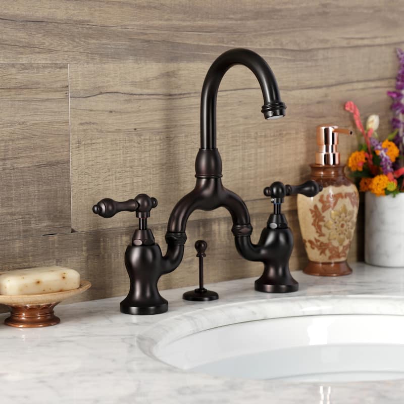 Kingston Brass English Country Bathroom Bridge Faucet