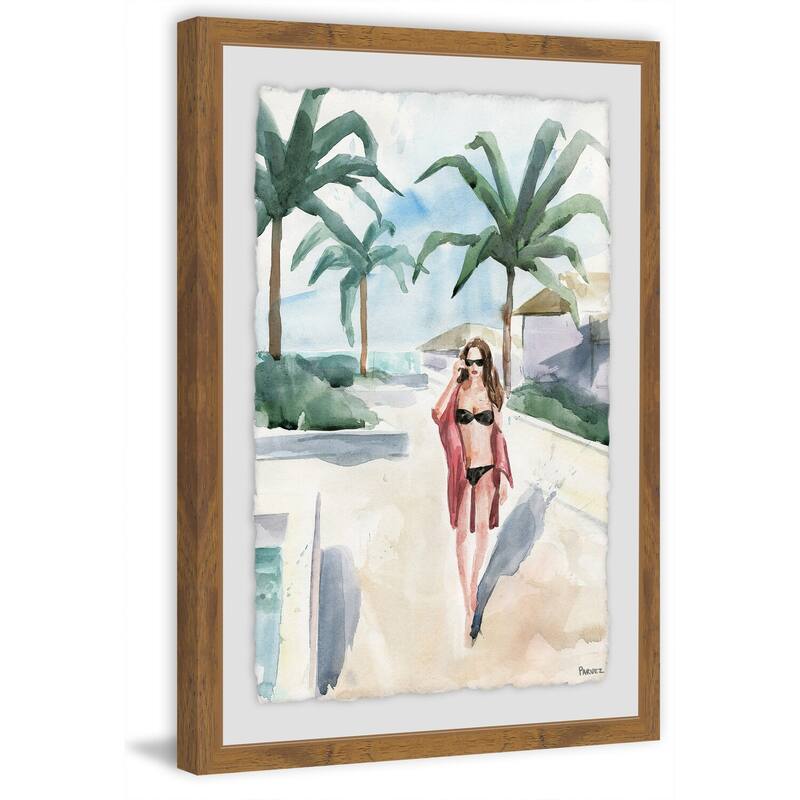 Modern Canvas Wall Art 24" Paradise Painting Print - Large Framed Canvas Prints for Home Decor
