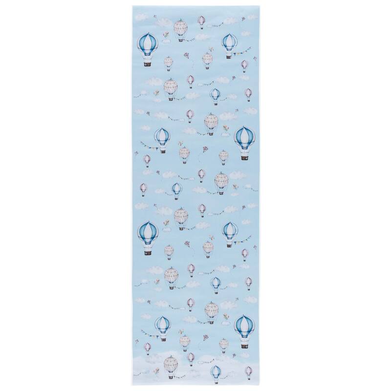 SAFAVIEH Tacoma Kids Sanaz Kids & Tween Rug - 2'6" x 8' Runner - Ivory/Blue