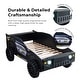 preview thumbnail 6 of 5, Furniture of America Toto Modern Black Twin Off-road Car Kid Bed with Wheels