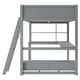 preview thumbnail 25 of 26, Full Size Loft Bed with L-Shaped Desk, LED Light and Charging Station, Storage Kids Bed Frame with 2-Drawer Bench