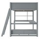 preview thumbnail 11 of 23, Kids LED Loft Bed with L-shaped Desk,USB,Bench with 2 Drawers,Full Size