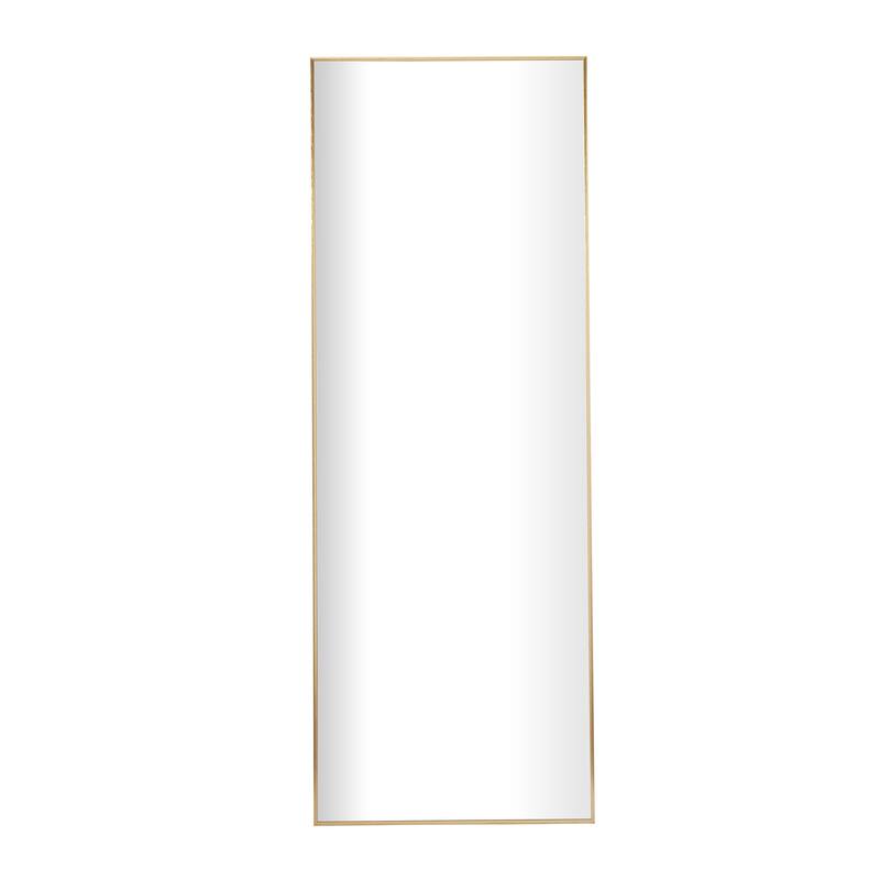 CosmoLiving by Cosmopolitan Gold Metal Room Wall Mirror with Thin Frame