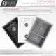 preview thumbnail 8 of 19, STYLISH 27 inches L x 18 inches W Double Bowl 60/40 Dual Mount Composite Granite Kitchen Sink - 27" x 18" x 9.5"