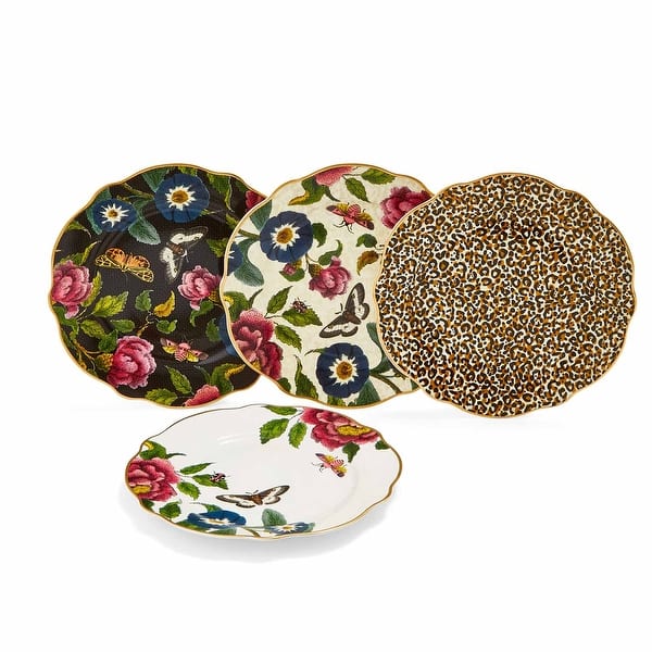 Spode Creatures of Curiosity Set of 4 Dessert Plates - 8x8