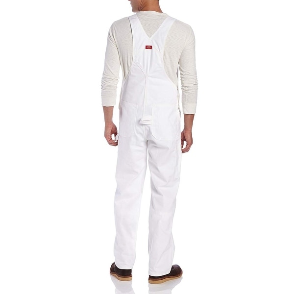 mens white bib overalls