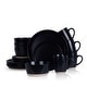 preview thumbnail 24 of 22, Stone Lain Jules Stoneware Dinnerware Set Black - 16 Piece