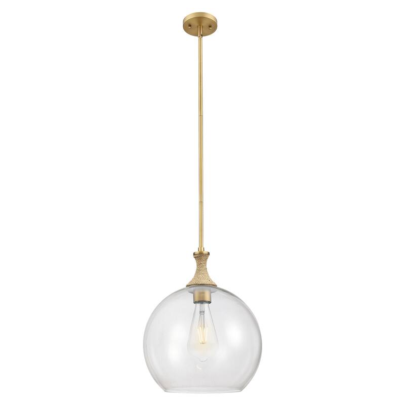 Innovations Lighting Downtown Urban - Astor - 1 Light 14" Rope Detailed Stem Hung Pendant