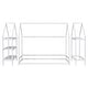 preview thumbnail 38 of 39, Kids bedroom set Twin size wood house bed with storage shelf and hanger