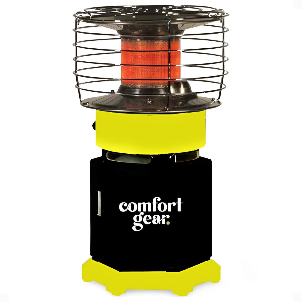 Comfort Gear Portable 360 Degree Propane Heater, 7500 to 10000 BTU, 1 lb LP Tank - 8.8