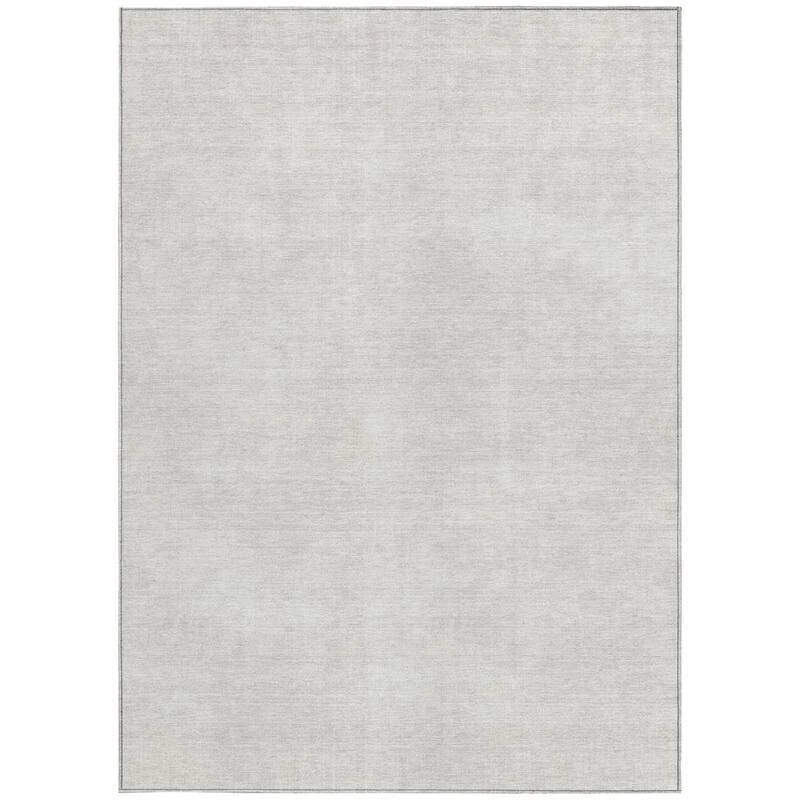 HomeRoots Solid Color Transitional Rectangle Outdoor Rug
