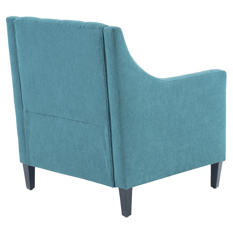 HUIMO Arm Chair Comfy Club Chair with Ottoman and Pillow