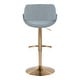 preview thumbnail 92 of 144, Silver Orchid Svellingen Adjustable Bar Stool with Rounded T Footrest - Set of 2