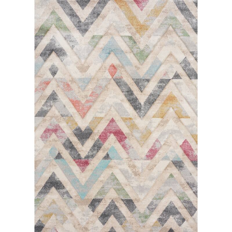 Alpine Rug Co. Fabio Multicoloured Chevron Rug