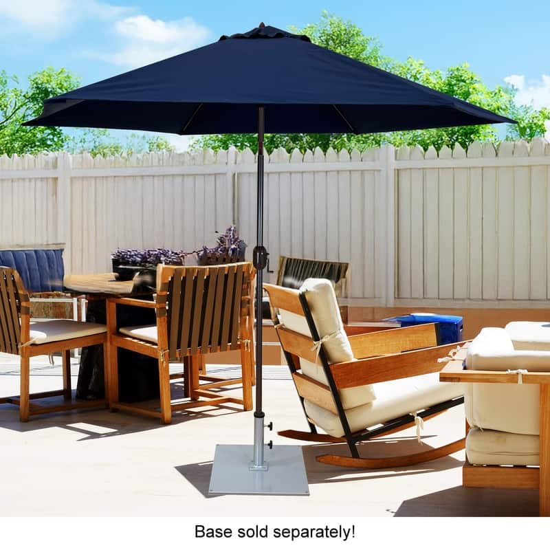 Tropishade 9 ft. Aluminum Bronze Patio Umbrella, Navy Blue cover