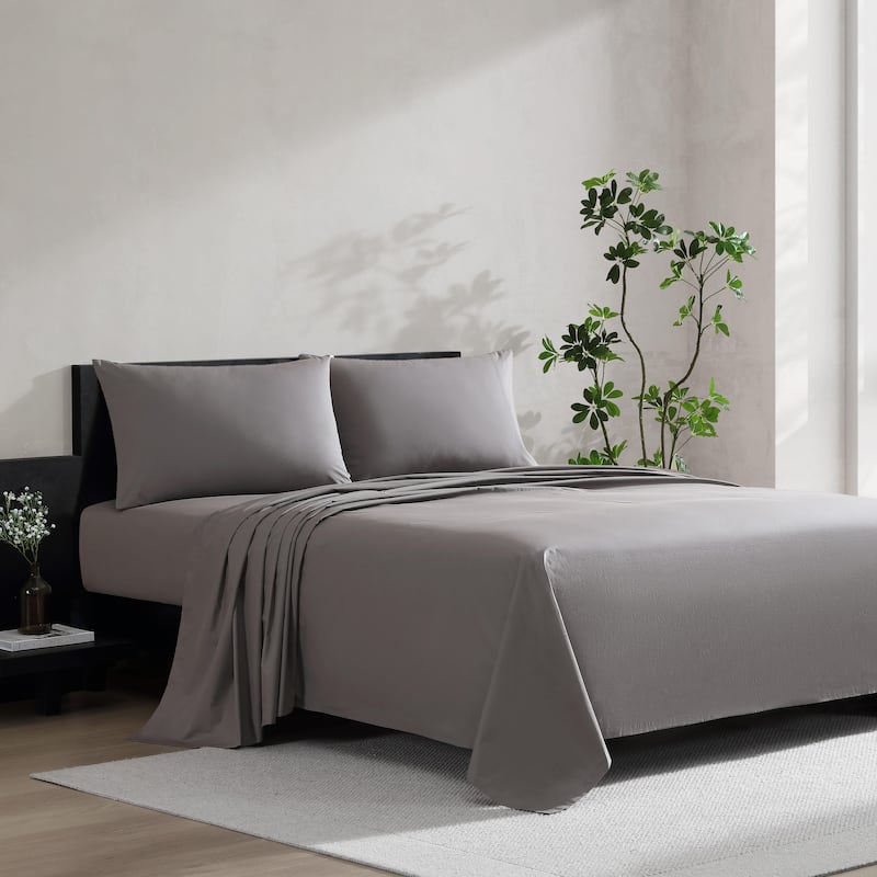 Vera Wang Cool Comfort Solid Percale Cotton Sheet Set