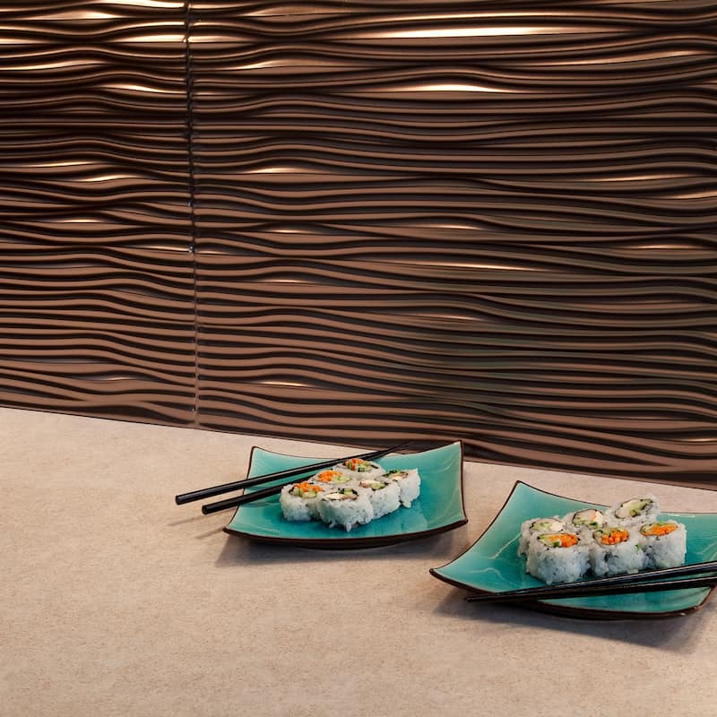 FASÄDE Waves Decorative Vinyl Backsplash Panel