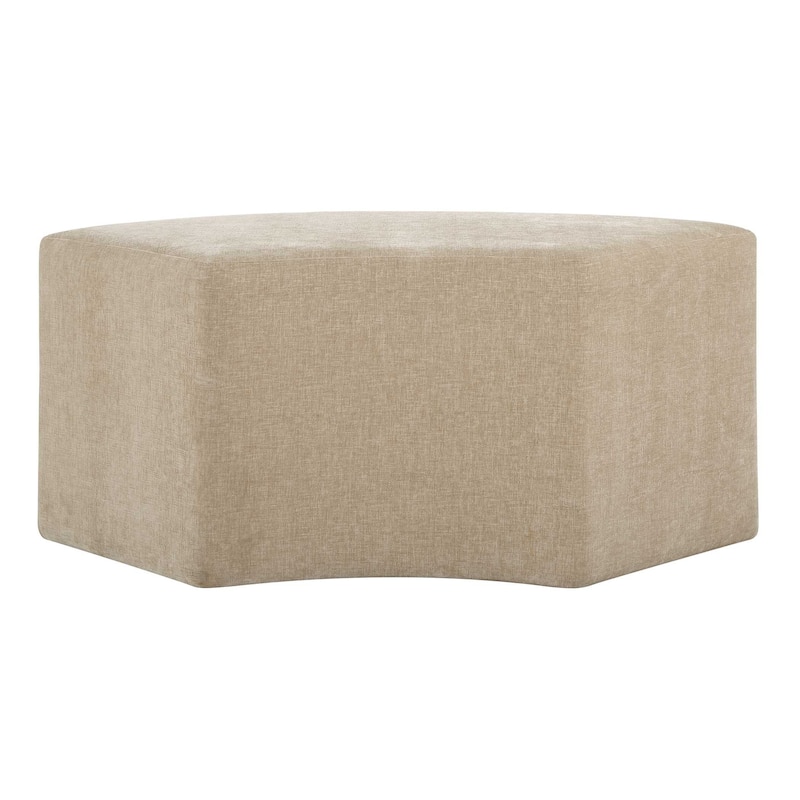 Uttermost Khai Rounded Plush Dining Bench - 44.5" W x 20" H x 19" D