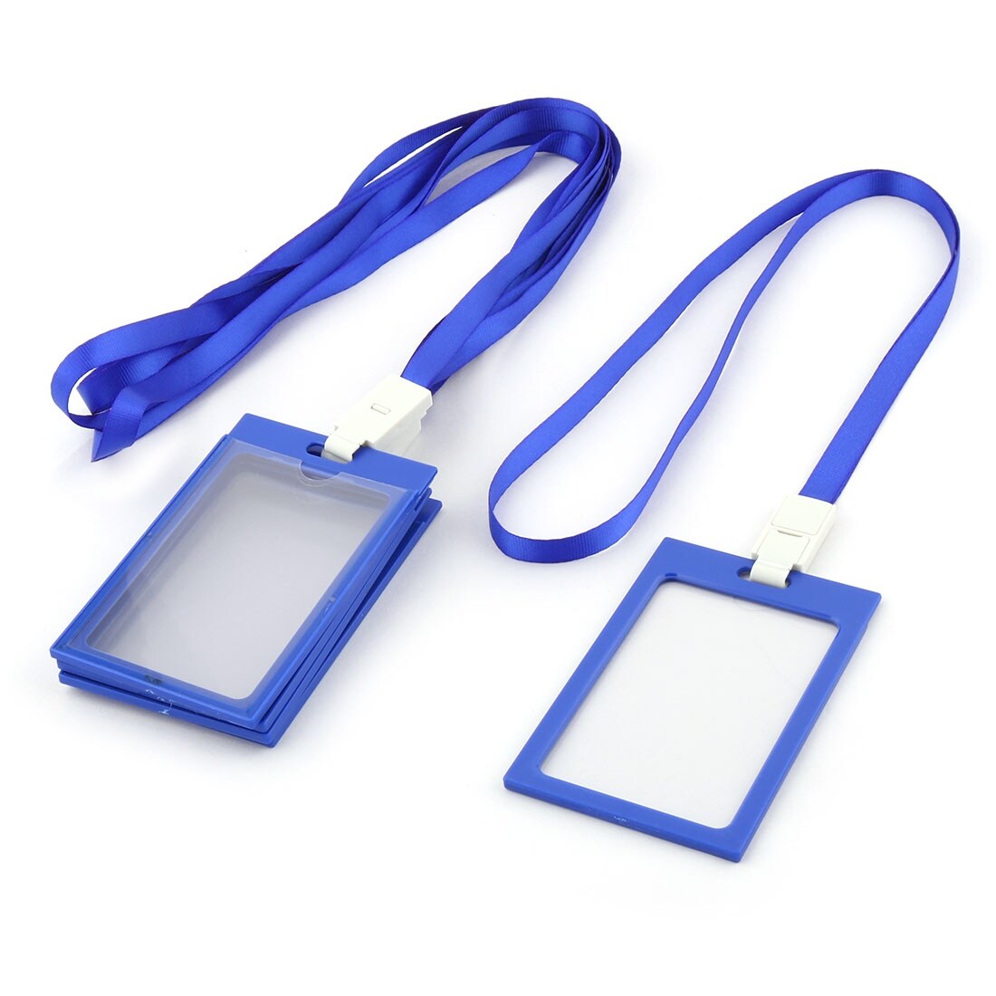 Shop Students Neck String Lanyard Vertical Id Card Holder Container Dark Blue 5 Pcs White Clear Dark Blue Overstock 18299445