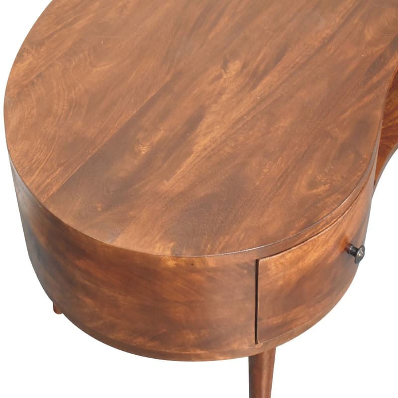 Artisan Furniture Solid Wood Large Chestnut Wave Coffee Table