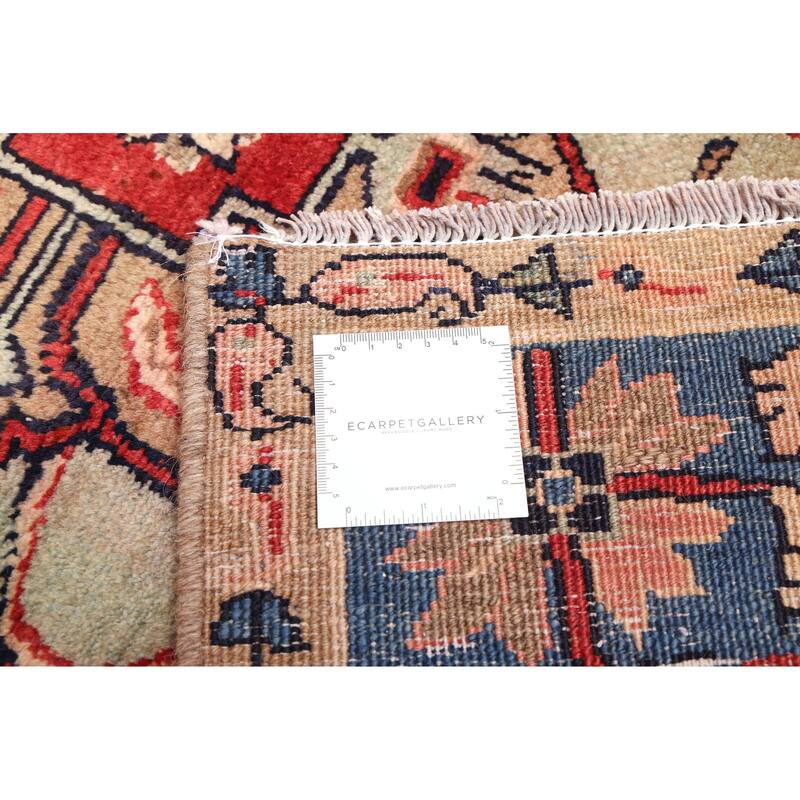 ECARPETGALLERY Hand-knotted Anatolian Vintage Red Wool Rug - 4'0 x 7'0