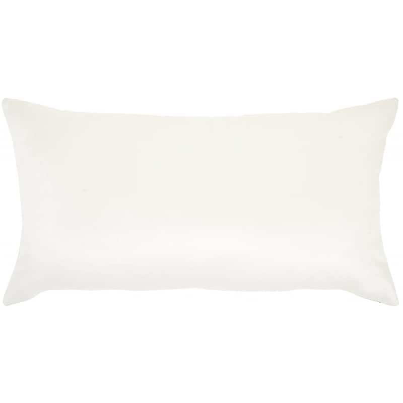HomeRoots Blue Abstract Lumbar Pillow