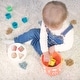 preview thumbnail 4 of 2, Miniland Feel to Learn, Shape Sorting Bucket, Salmon