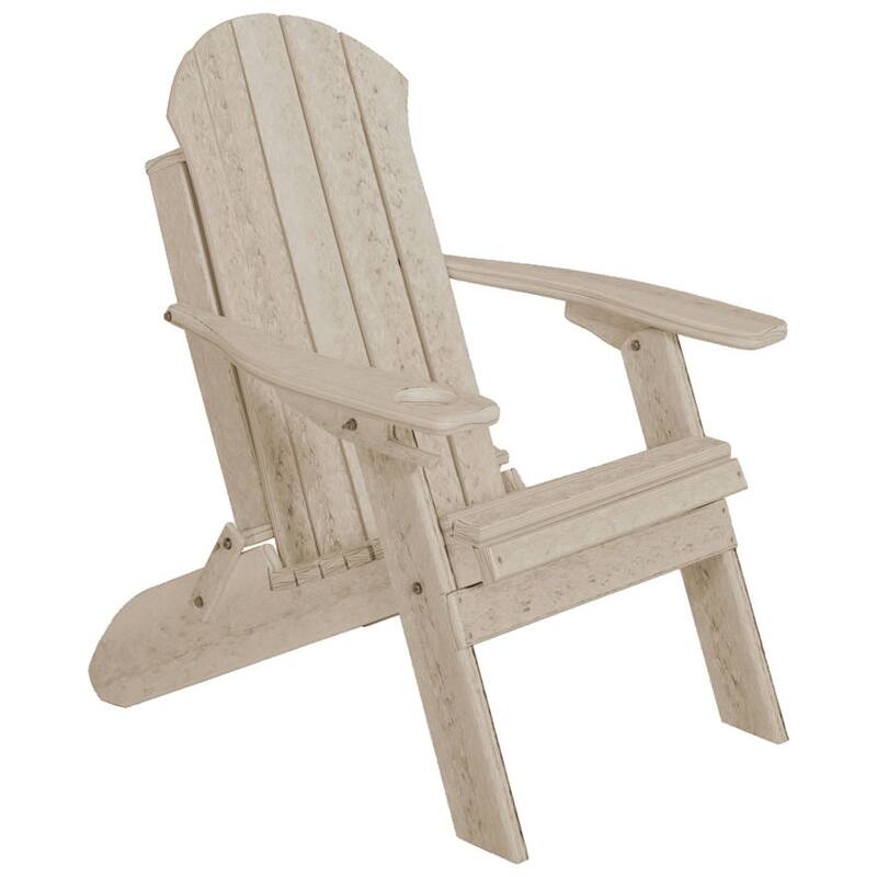 Sea Side Collection Poly Lumber Folding Adirondack Chair