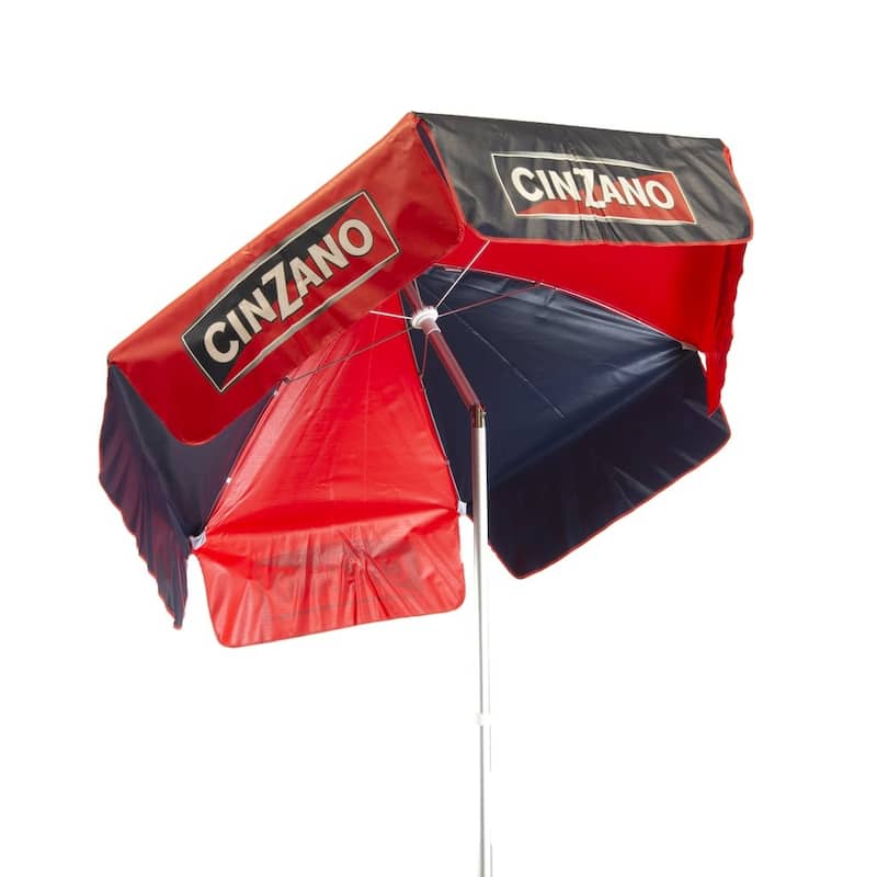 6-foot Cinzano Vinyl Umbrella