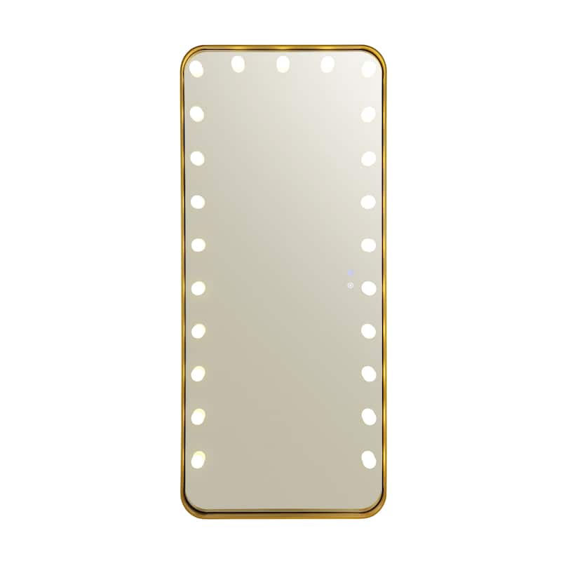 Furniture of America Agnes Glam 71-inch Full Length Mirror with LED and Bluetooth Speaker