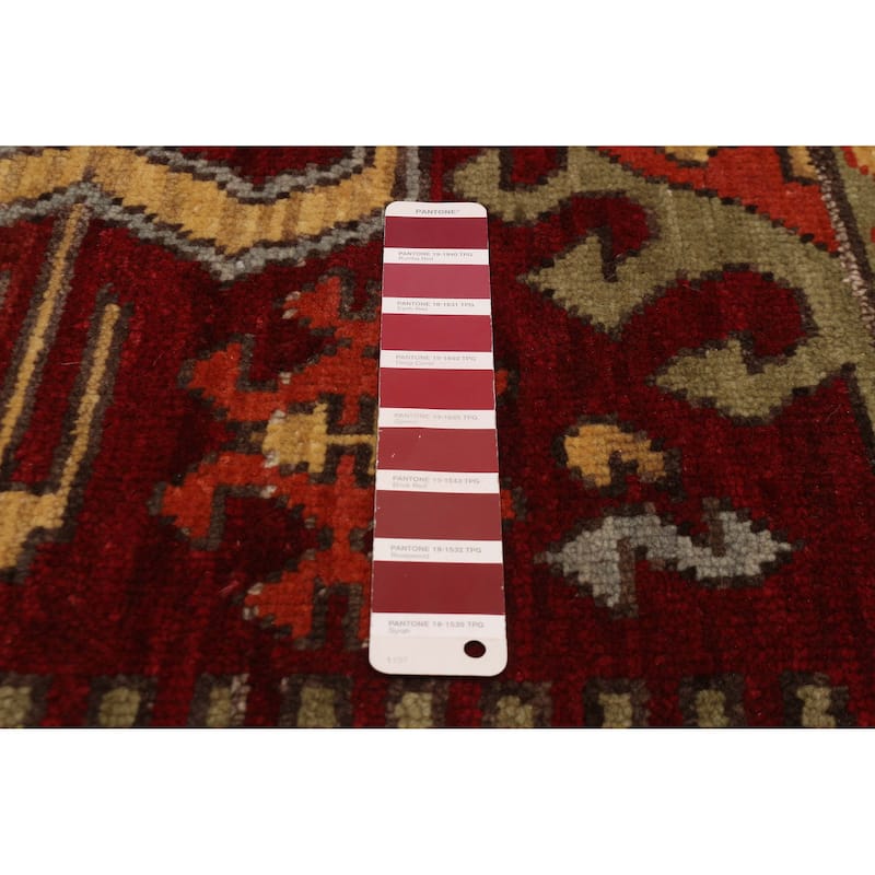 ECARPETGALLERY Hand-knotted Jules Serapi Dark Red Wool Rug - 7'8 x 10'2